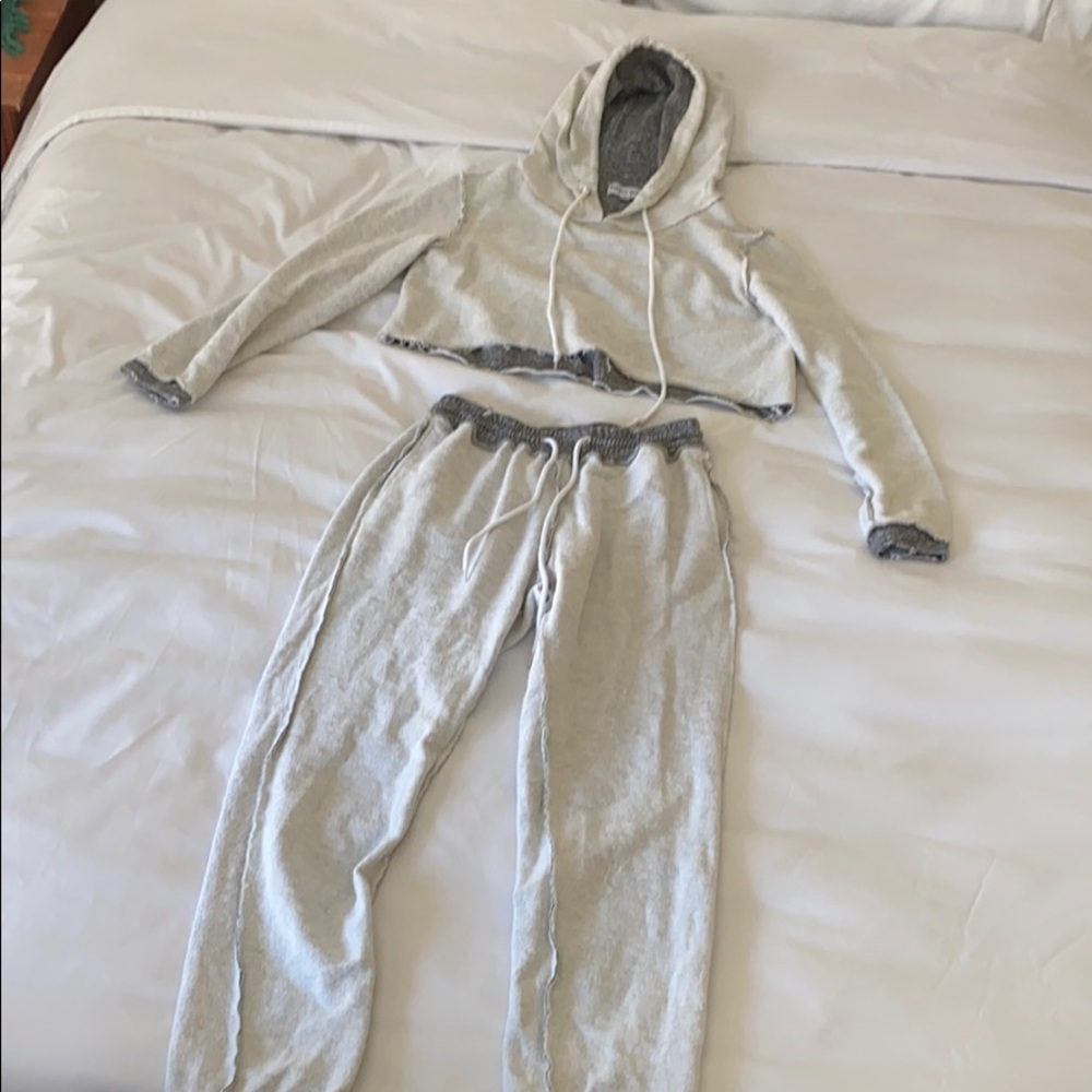 Danielle Guizio sweat shirt and pants medium